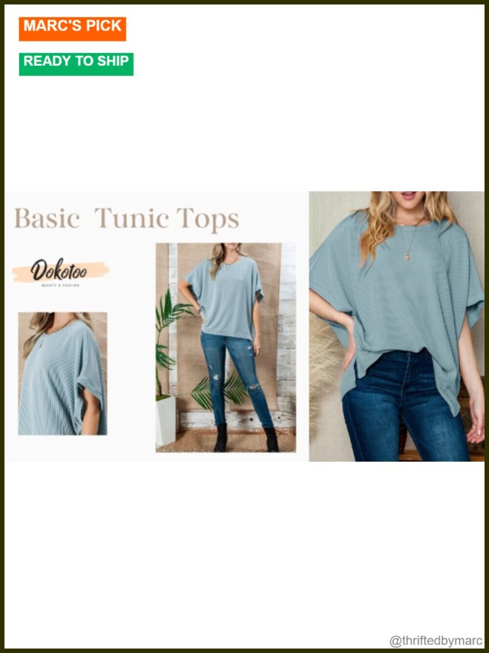 Oversized Short Sleeve Knit Tunic Top Blouse Loose Fit Pullover - Picture 5 of 6